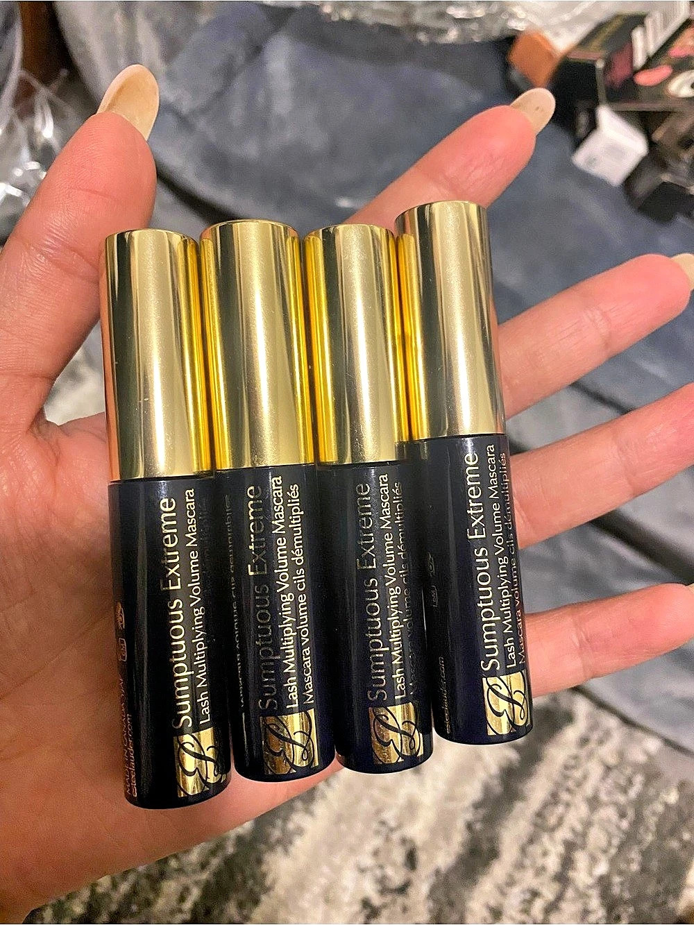 4x estee lauder  Sumptuous Extreme Mascara Black Mascara Set NWT